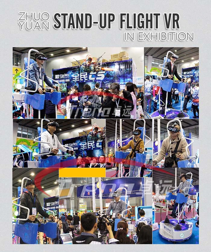 China Suppliers Zhuoyuan Stand up Flight Virtual Reality Applications